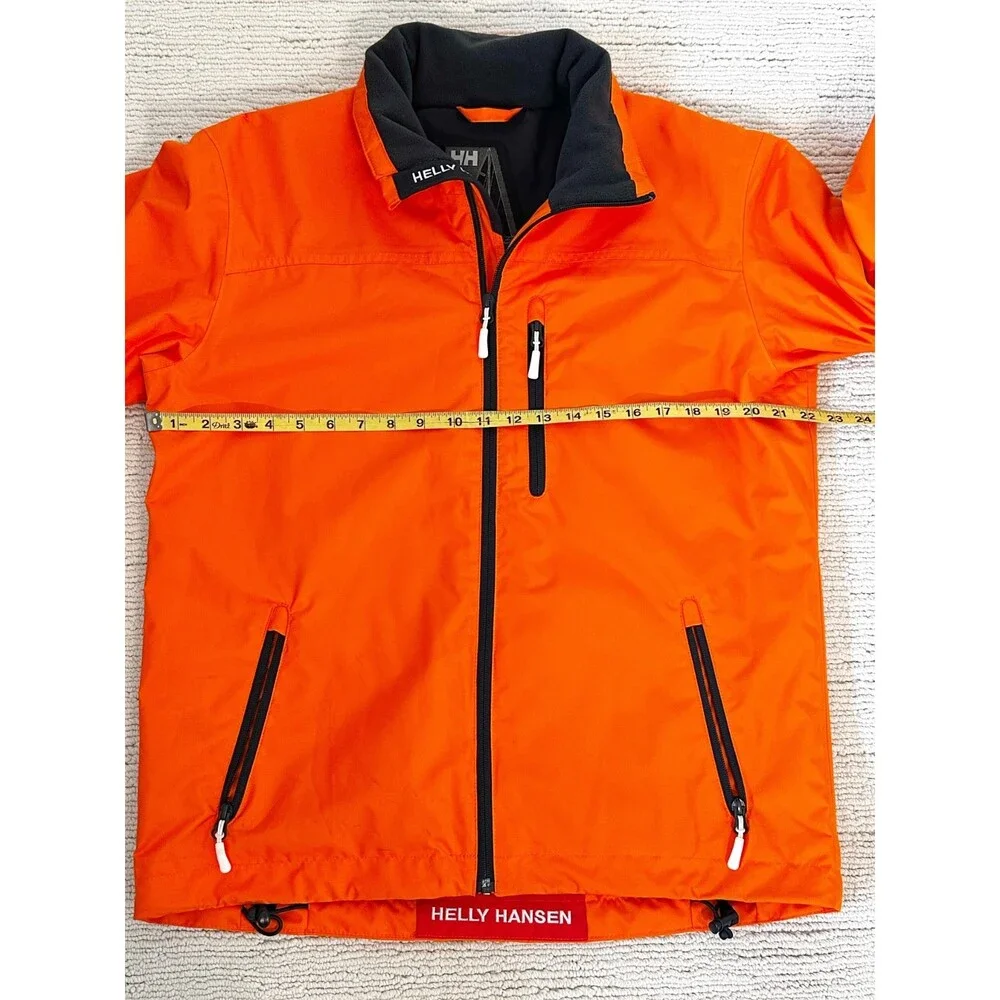 HELLY HANSEN Mens Crew Midlayer Jacket M Orange Sailing Gorpcore Outdoors Iconic